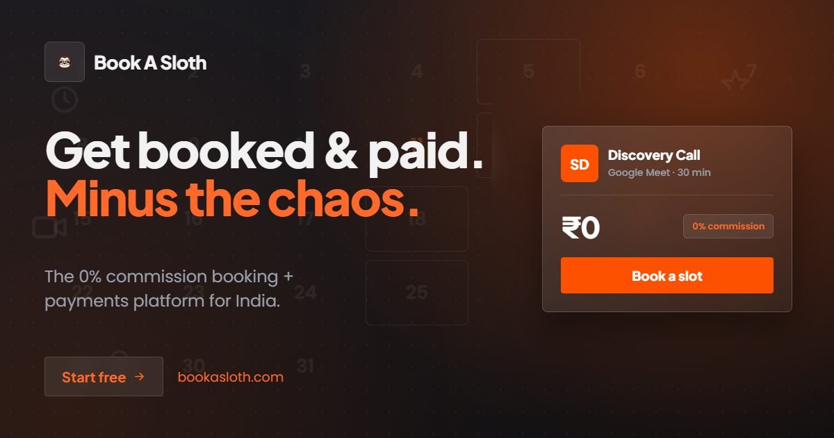 Book A Sloth | Appointment Scheduling & Booking Software for Professionals